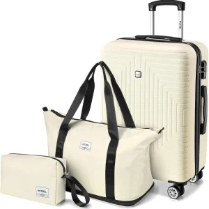 3-Piece Luggage Set | Hardshell Suitcase with TSA Lock & Travel Bags