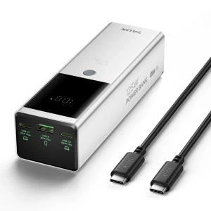 125W Fast Charging Power Bank | 12800mAh USB-C Travel Charger