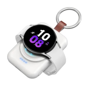 Wireless Watch Charger Power Bank | 1800mAh Portable Charging for Smartwatch