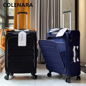 COLENARA 24"28Inch Men's Suitcase Large-capacity Oxford Cloth 20-inch Boarding Box Business Trolley Case Student Rolling Luggage