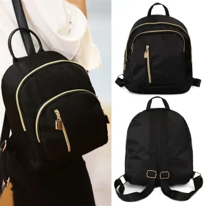 Women's Multi-Function Fashion Girl Oxford Daypack Travel Cute Mini Backpack Men Shoulder Bag Black Purse Hot (Copy)