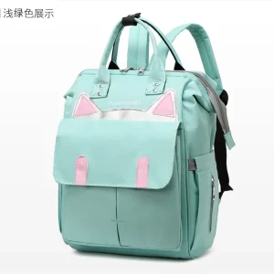 Mommy Mother and Baby Backpack Outing Student Bag New Fashion Portable Shoulder Large Capacity Multi-functional Shoulder