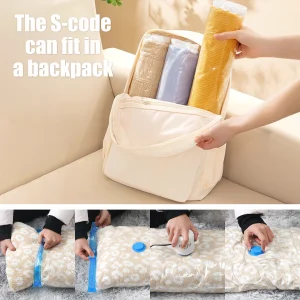 Vacuum Storage Bags with Electric Pumps That Save Space, Available in Multiple Sizes (S/M/L), Made of PA+PE Material, Featuring - Thumbnail Image 6