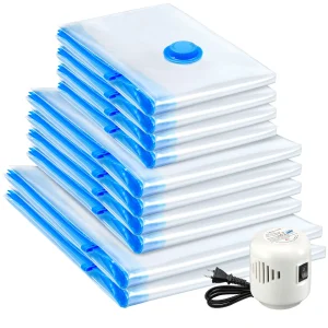 Vacuum Storage Bags with Electric Pumps That Save Space, Available in Multiple Sizes (S/M/L), Made of PA+PE Material, Featuring - Thumbnail Image 7