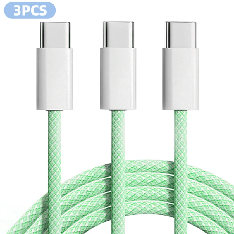 3PCS 6FT 60W Nylon Braided Fast Charge Cable Suitable For Type-C Interface Mobile Phone,laptops And All Kinds Of Tablets - Image 9