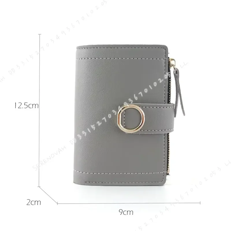 New Fashion Short Women Wallet Zipper Card Holder Cute Female Coin Purse High Quality PU Wallets For Girls - Image 3