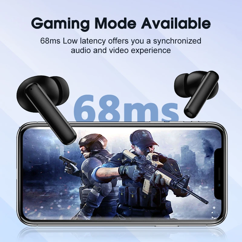 QCY T13 ANC Wireless Earphones Bluetooth 5.3 TWS ANC Noise Cancellation Headphone 4 Mics ENC Headset In-Ear Handfree Earbuds - Image 7
