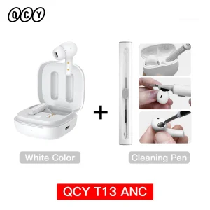 QCY T13 ANC Wireless Earphones Bluetooth 5.3 TWS ANC Noise Cancellation Headphone 4 Mics ENC Headset In-Ear Handfree Earbuds - Thumbnail Image 14