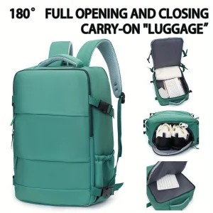 Hiking Backpack for Men and Women Laptop Backpack School Student Schoolbag, Casual Simple Travel Backpack - Thumbnail Image 2