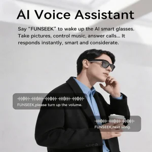 4K Camera Glasses with AI Smart Features That Support Real-Time Translation And Object Recognition, Open-Ear Audio, Ultra-Light Design, And Up to 8 Hours of Battery Life for Outdoor Cycling, Work, Travel - Thumbnail Image 7