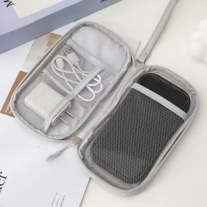 Data Cable Storage Bag Waterproof Portable Carry Case Storage Bag For Earphone USB Charger Cable Power Bank Travel Organizer Bag - Thumbnail Image 2