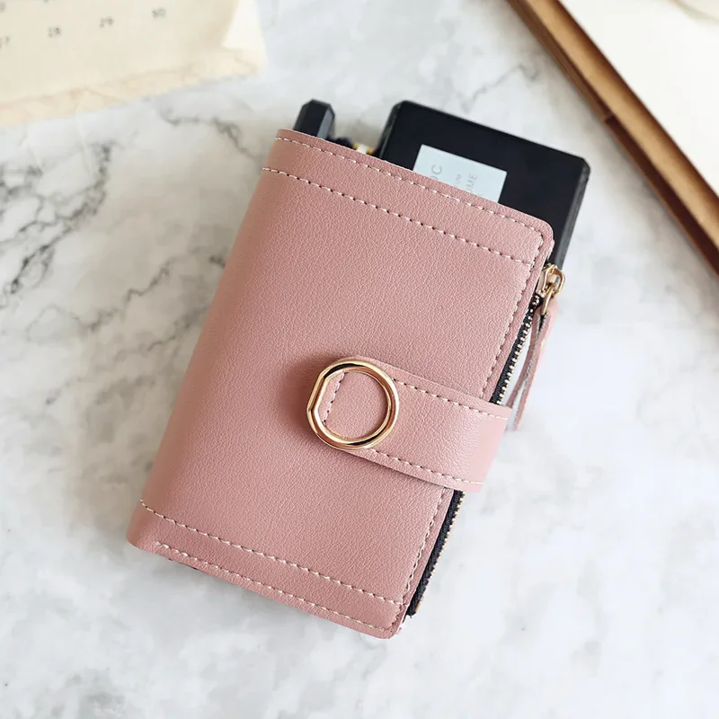 New Fashion Short Women Wallet Zipper Card Holder Cute Female Coin Purse High Quality PU Wallets For Girls - Image 8