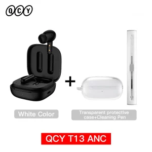 QCY T13 ANC Wireless Earphones Bluetooth 5.3 TWS ANC Noise Cancellation Headphone 4 Mics ENC Headset In-Ear Handfree Earbuds - Thumbnail Image 8