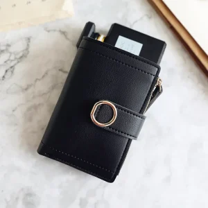 New Fashion Short Women Wallet Zipper Card Holder Cute Female Coin Purse High Quality PU Wallets For Girls - Thumbnail Image 11