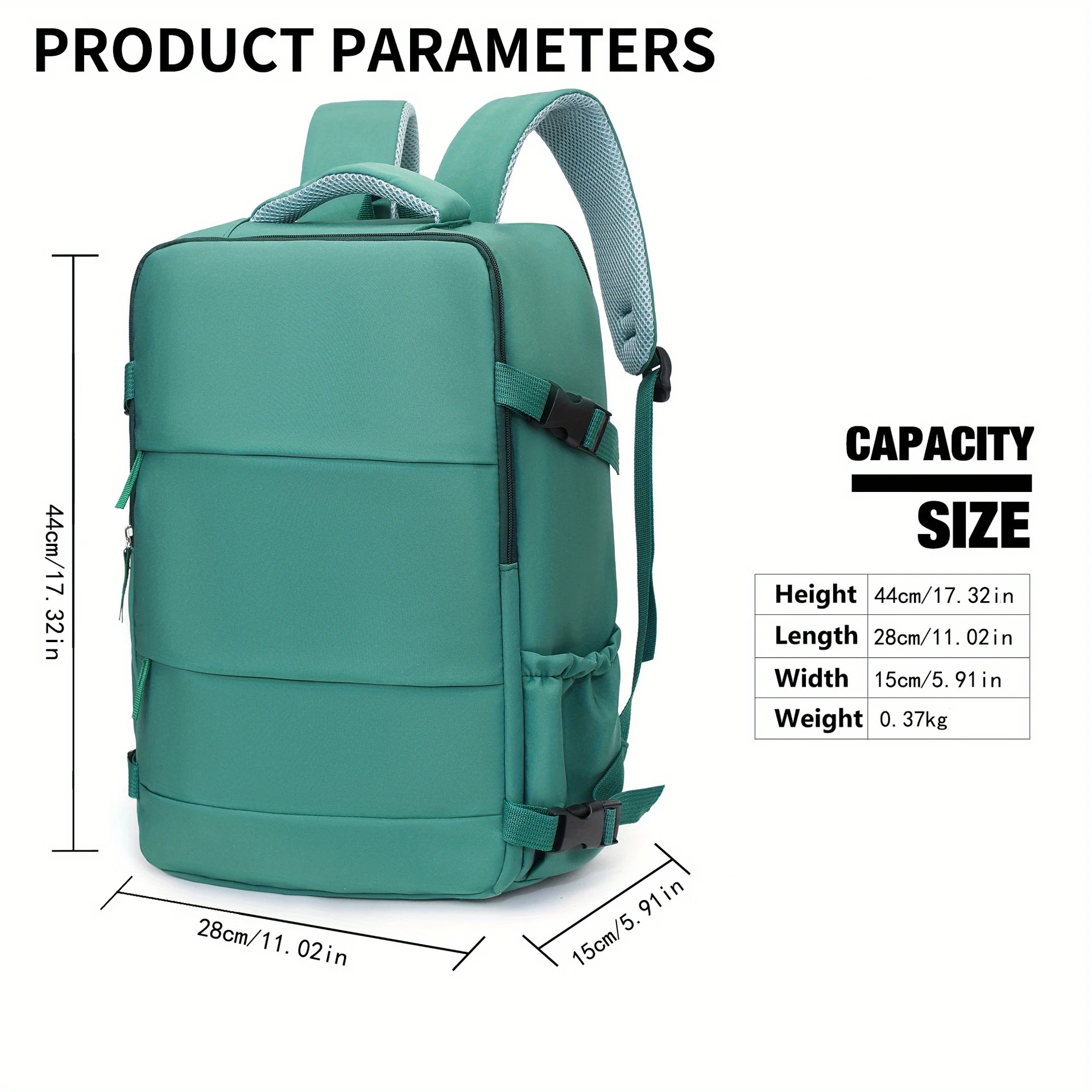 Hiking Backpack for Men and Women Laptop Backpack School Student Schoolbag, Casual Simple Travel Backpack - Image 3