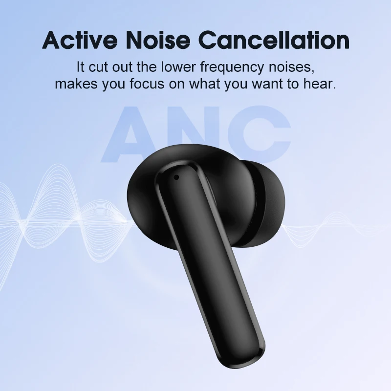 QCY T13 ANC Wireless Earphones Bluetooth 5.3 TWS ANC Noise Cancellation Headphone 4 Mics ENC Headset In-Ear Handfree Earbuds - Image 3