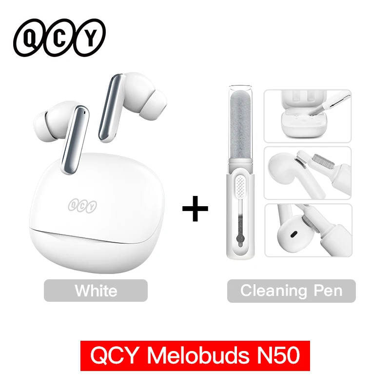 QCY Melobuds N50 ANC Bluetooth 5.4 Wireless Earphones Active Noise Cancellation 6 Mics Clear Call Earbuds Multipoint Connection - Image 10