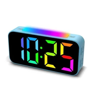Loud Alarm Clocks for Bedrooms Heavy Sleepers, Plug-in Digital Bedside Clock with Night Light, Large Display, Dual Alarm, Snooz - Thumbnail Image 9