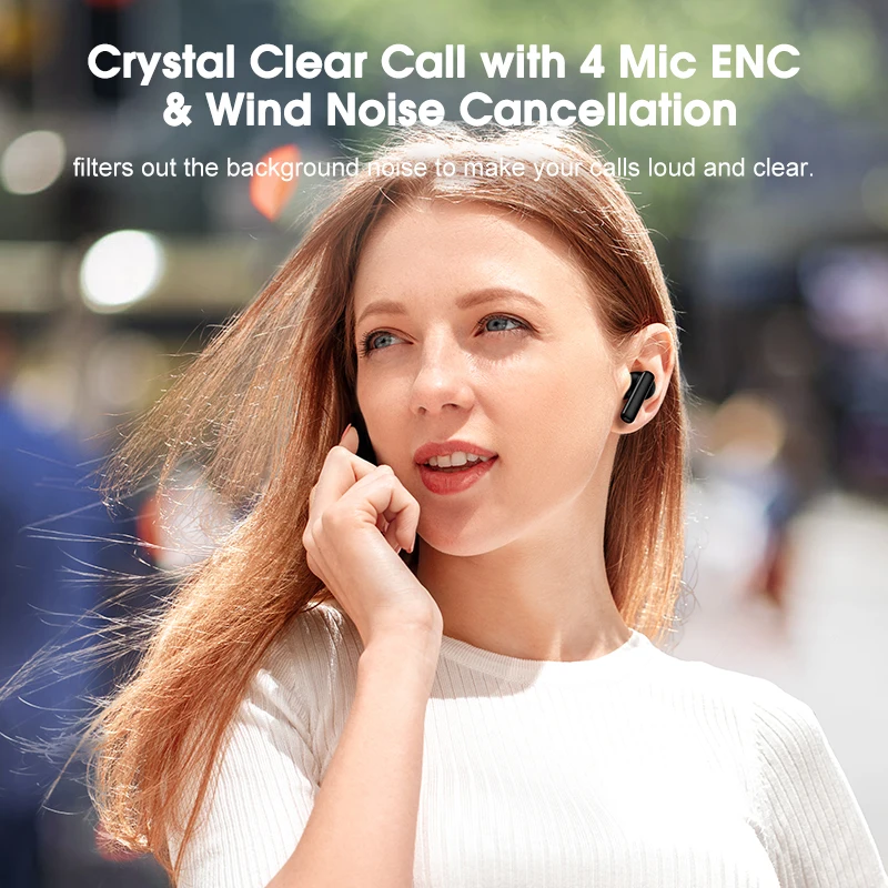 QCY T13 ANC Wireless Earphones Bluetooth 5.3 TWS ANC Noise Cancellation Headphone 4 Mics ENC Headset In-Ear Handfree Earbuds - Image 5