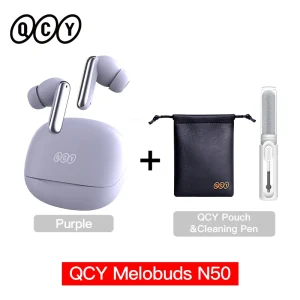 QCY Melobuds N50 ANC Bluetooth 5.4 Wireless Earphones Active Noise Cancellation 6 Mics Clear Call Earbuds Multipoint Connection - Thumbnail Image 14