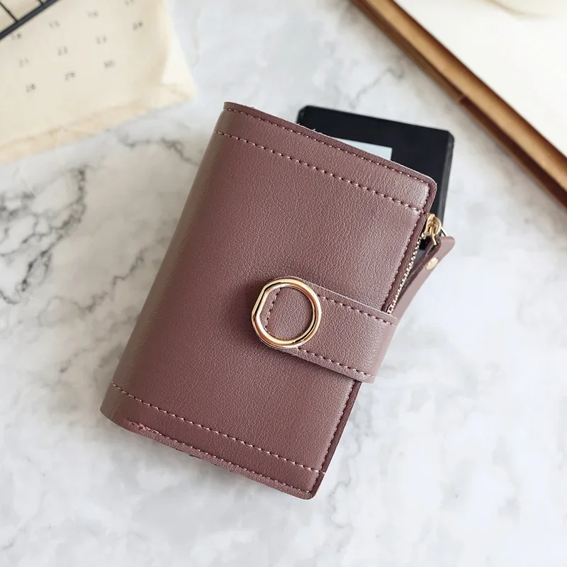 New Fashion Short Women Wallet Zipper Card Holder Cute Female Coin Purse High Quality PU Wallets For Girls - Image 9