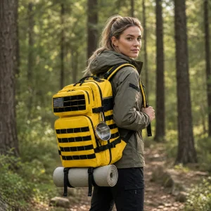 45L Tactical Travel Backpack Molle Storage Bag Large Capacity Multi Pocket Wear Resistant Camping Hiking Trekking Rucksack Durable Outdoor Mountain Climbing Daypack For Men Women Travellers Bushcraft Wilderness Trip Daily Commute Luggage Bag - Thumbnail Image 19