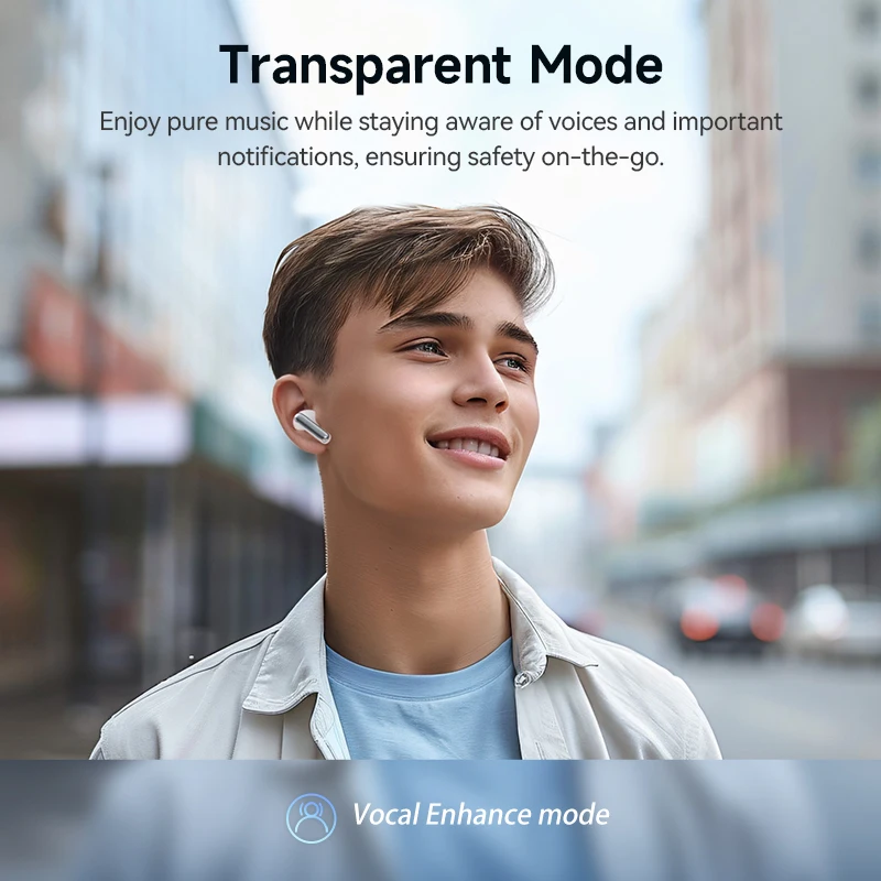 QCY Melobuds N50 ANC Bluetooth 5.4 Wireless Earphones Active Noise Cancellation 6 Mics Clear Call Earbuds Multipoint Connection - Image 4