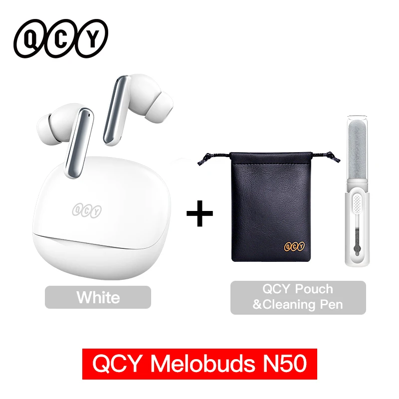 QCY Melobuds N50 ANC Bluetooth 5.4 Wireless Earphones Active Noise Cancellation 6 Mics Clear Call Earbuds Multipoint Connection - Image 13
