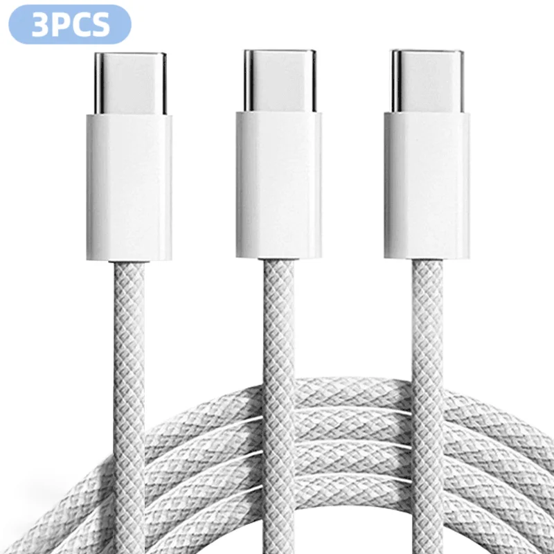 3PCS 6FT 60W Nylon Braided Fast Charge Cable Suitable For Type-C Interface Mobile Phone,laptops And All Kinds Of Tablets - Image 11