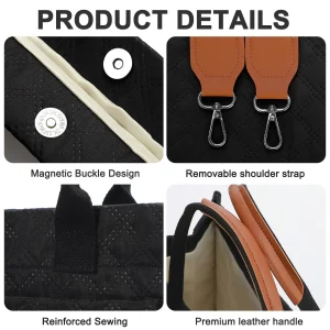 Tote Bag for Women for Work Office with Pockets, Teacher Bag for Work Large with Pockets, Teacher Tote Bag for Woman Large Capacity, Crossbody Bag Tote Travel Big Large,Casual Work Bags for Women, Women's Bags Crossbody Bags, Work Laptop Tote Bag Woman - Thumbnail Image 3