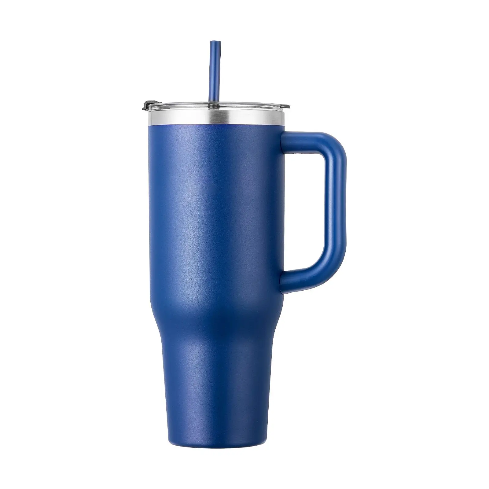 40 oz Insulated Water Bottle, Stainless Steel Sports Coffee Cup with Lid, Handheld Travel Coffee Mug Double Walled, Camping Hydration Flask Leakproof, for Indoor/Outdoor School, Work, Blue - Image 3