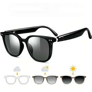 Smart AI Translation Glasses, Ultra‑Light Portable Eyewear Supporting 164 Languages, Photochromic Lenses, Open‑Ear Design for Hands‑Free Calls & Music, for Travel Sports Daily Use - Thumbnail Image 9