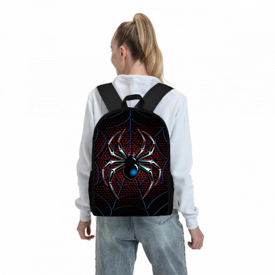 Spider Pattern Three Piece Set Backpacks For Boy And Girls Best Gifts 3D Cartoon School Backpack For Children - Image 6