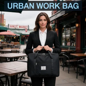 Foldable Multi-Purpose Storage Tote Bag, Space-Saving Travel Organizer for Closet and Trip Use - Thumbnail Image 4