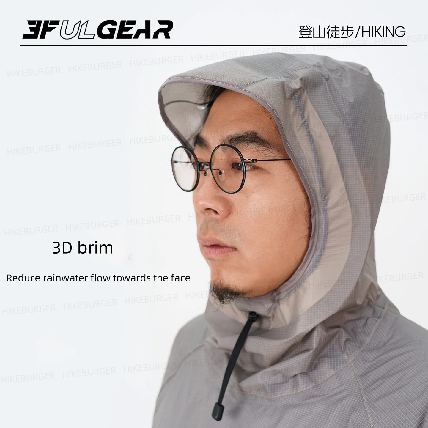 3F UL GEAR QingSuo Spilt Rain Poncho Outdoor Ultralight Sleeve Rain Coats 15D Nylon Waterproof Hiking Cycling Mountaineering - Image 6