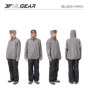 3F UL GEAR QingSuo Spilt Rain Poncho Outdoor Ultralight Sleeve Rain Coats 15D Nylon Waterproof Hiking Cycling Mountaineering - Thumbnail Image 7