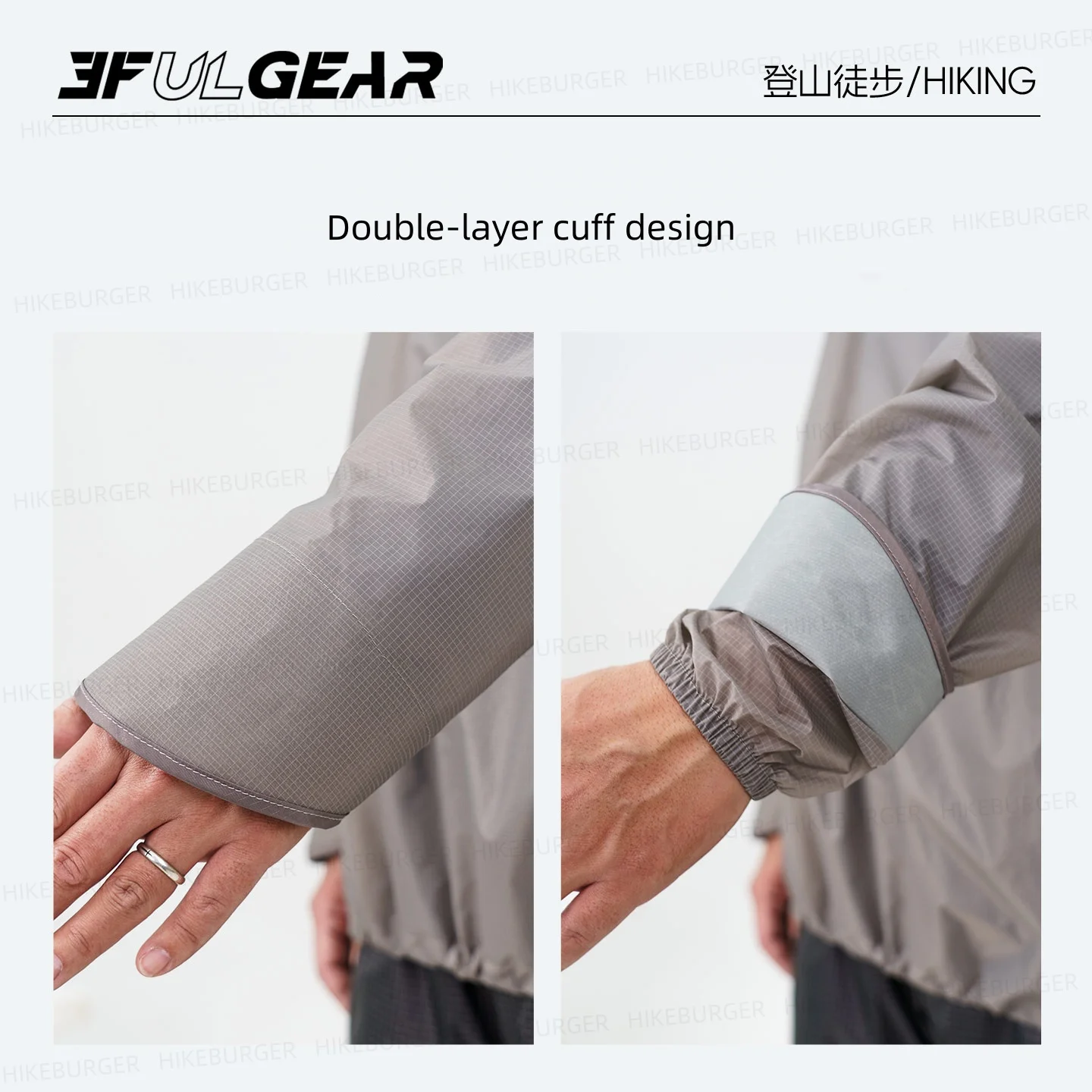 3F UL GEAR QingSuo Spilt Rain Poncho Outdoor Ultralight Sleeve Rain Coats 15D Nylon Waterproof Hiking Cycling Mountaineering - Image 5