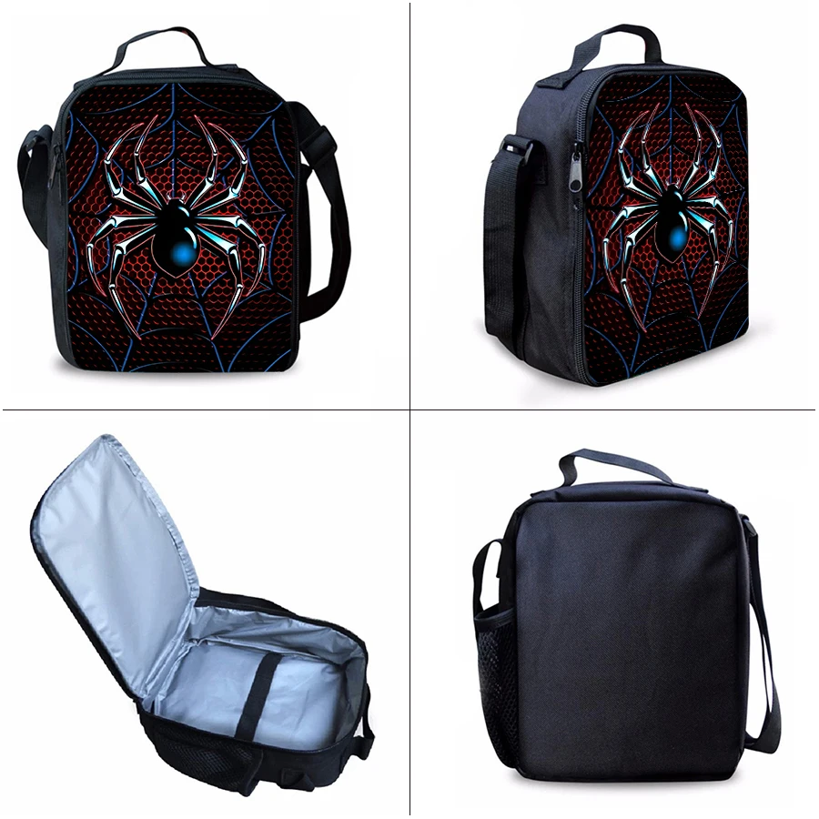 Spider Pattern Three Piece Set Backpacks For Boy And Girls Best Gifts 3D Cartoon School Backpack For Children - Image 4